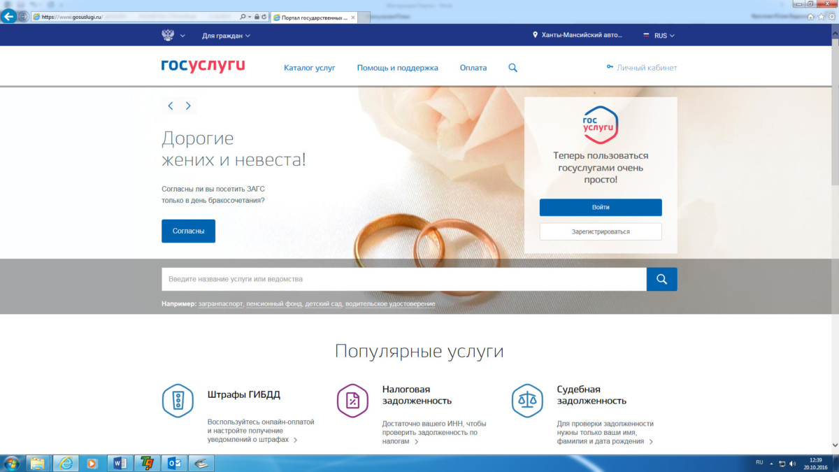 Государственные услуги в Санкт-Петербурге